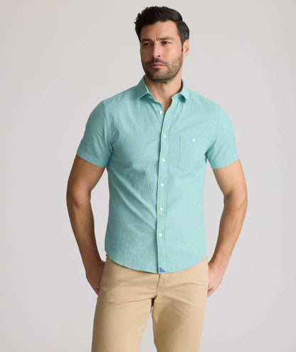 Performance Short-Sleeve Seersucker Shirt