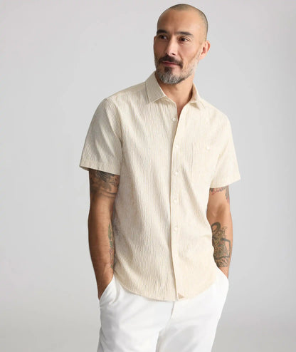 Performance Seersucker Short-Sleeve Shirt
