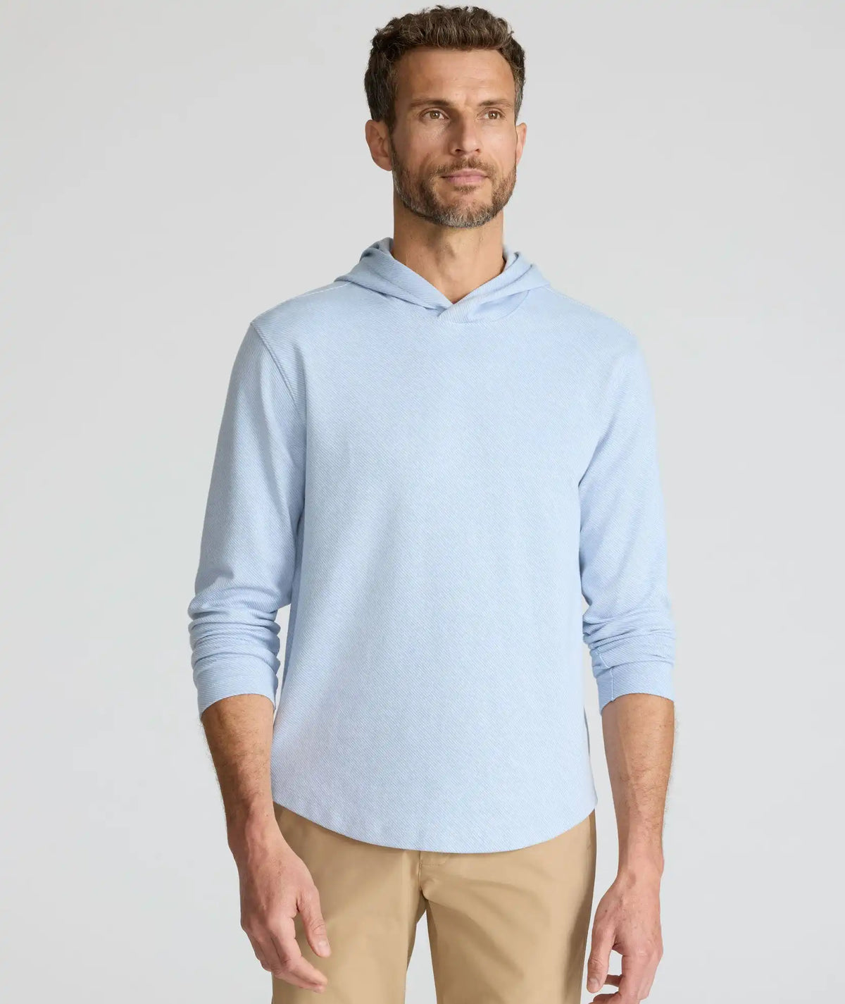 Textured Knit Hoodie
