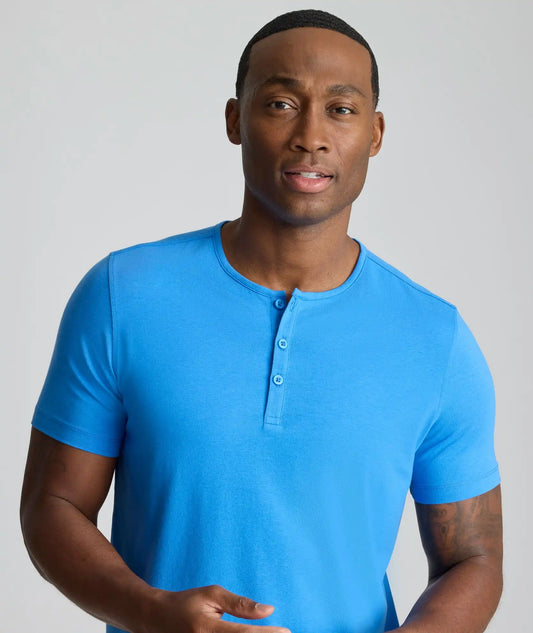 EcoSoft™ Short-Sleeve Henley - FINAL SALE