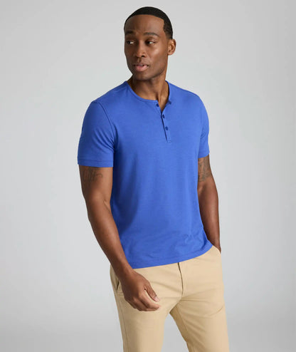 EcoSoft™ Short-Sleeve Henley - FINAL SALE