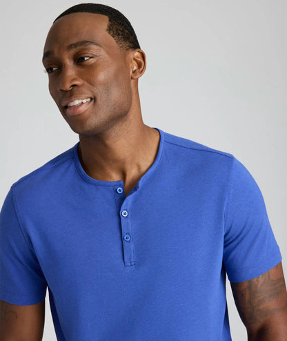 EcoSoft™ Short-Sleeve Henley - FINAL SALE
