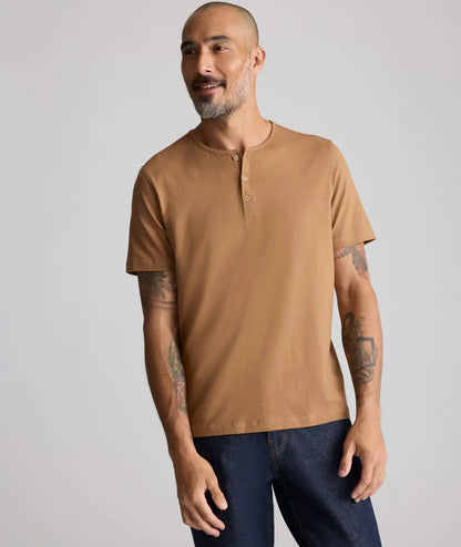 EcoSoft™ Short-Sleeve Henley - FINAL SALE