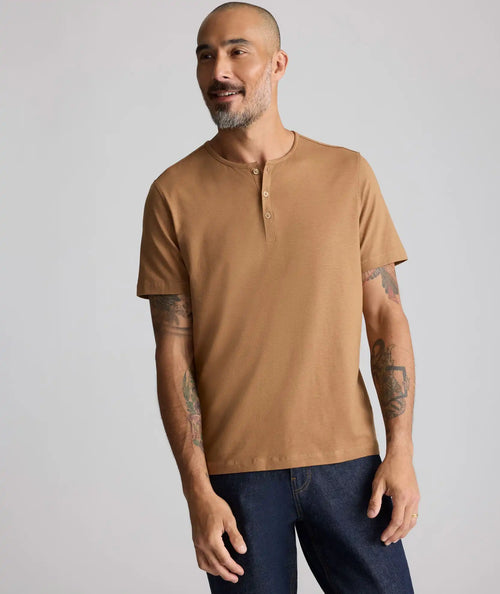 EcoSoft™ Short-Sleeve Henley - FINAL SALE