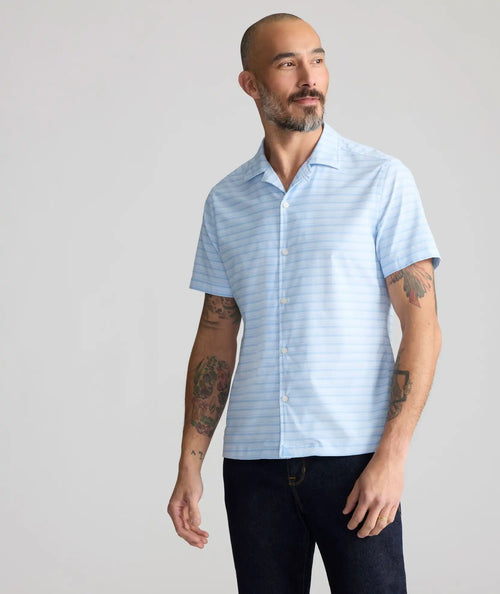 Performance Short-Sleeve Camp Collar Shirt