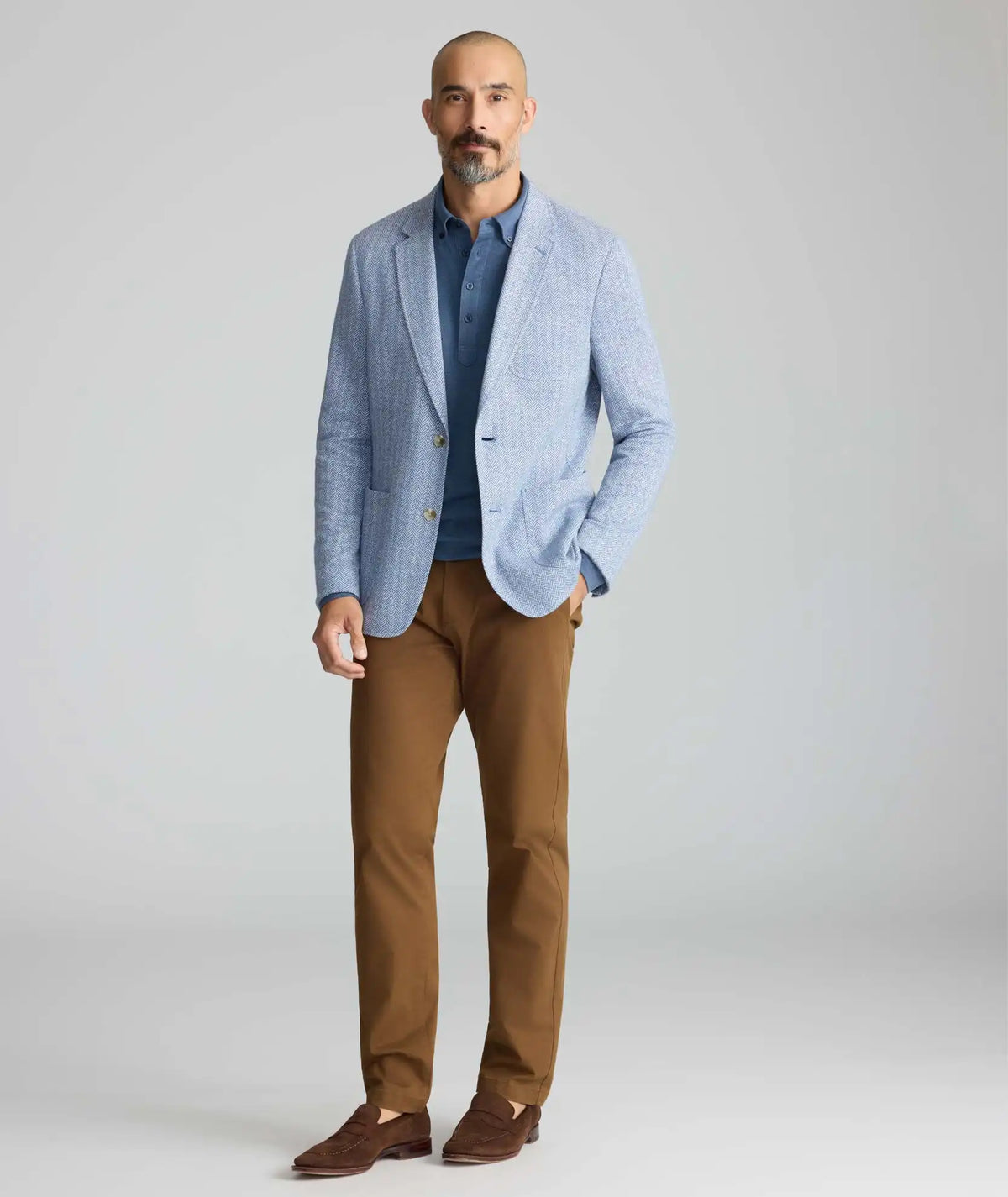 Italian Cotton-Linen Knit Holstein Sport Coat