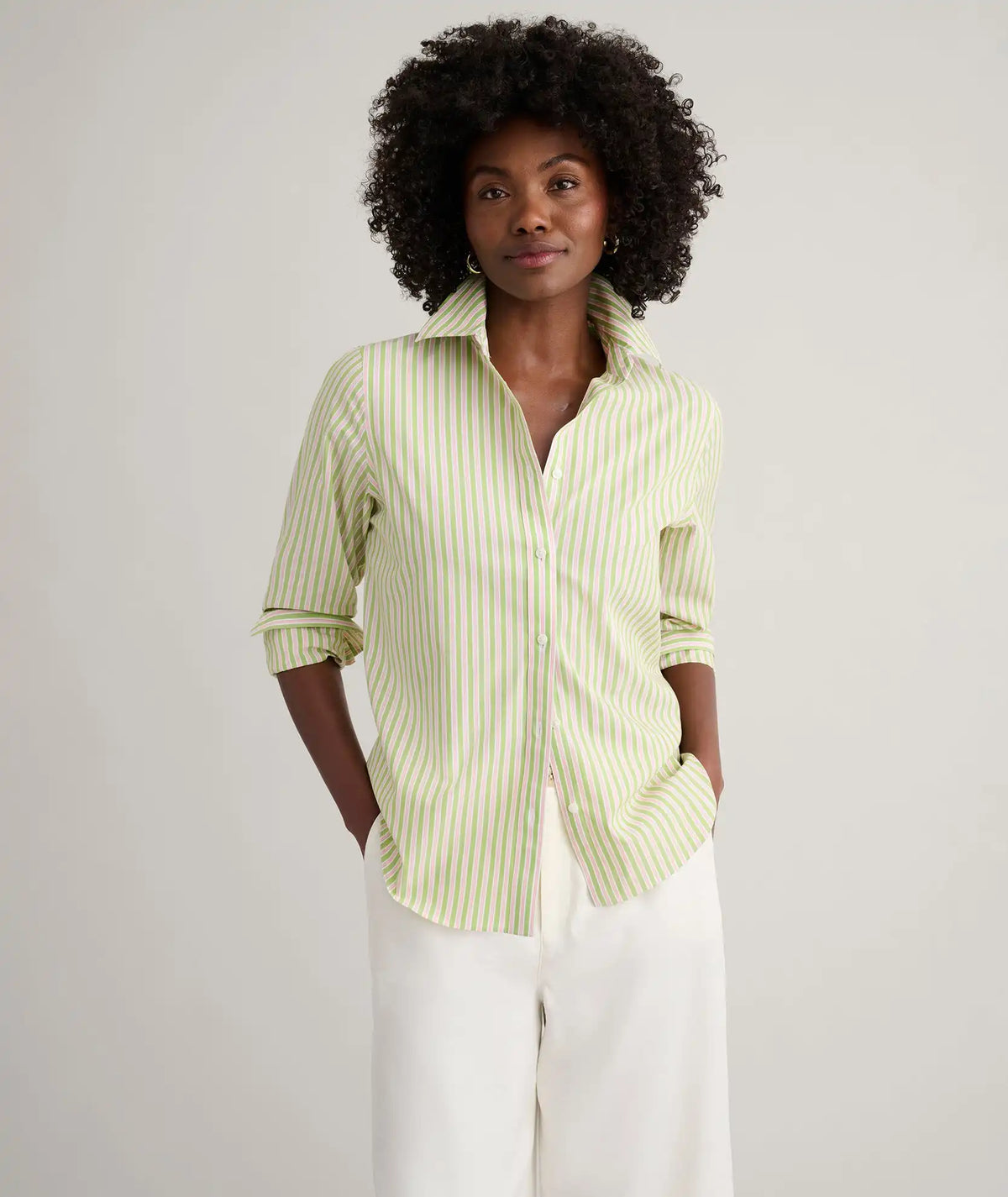 Wrinkle-Free Stretch Cotton Classic Fit Isabella Shirt