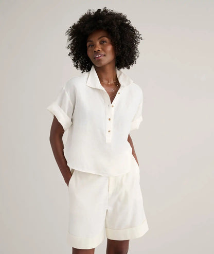 Linen Popover Untucked Ivy Shirt