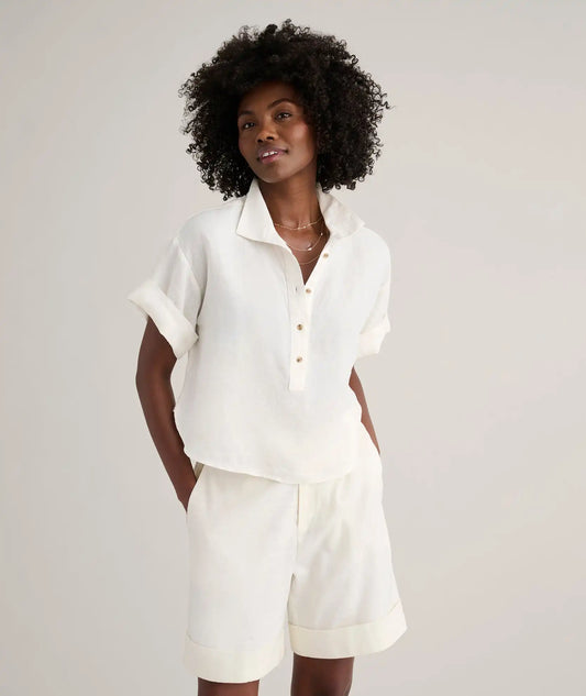 Linen Popover Untucked Ivy Shirt