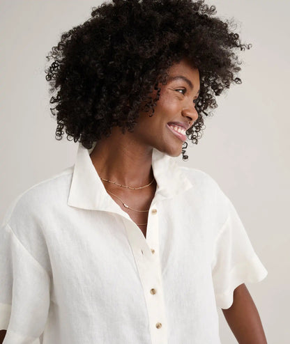 Linen Popover Untucked Ivy Shirt