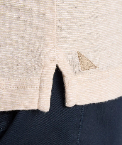 Cotton-Linen Johnny Collar Polo - FINAL SALE