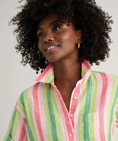 Linen Short Sleeve Juno Shirt