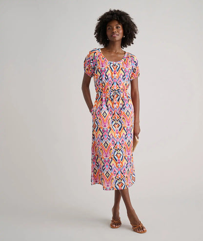 Cotton Marguerite Midi Dress