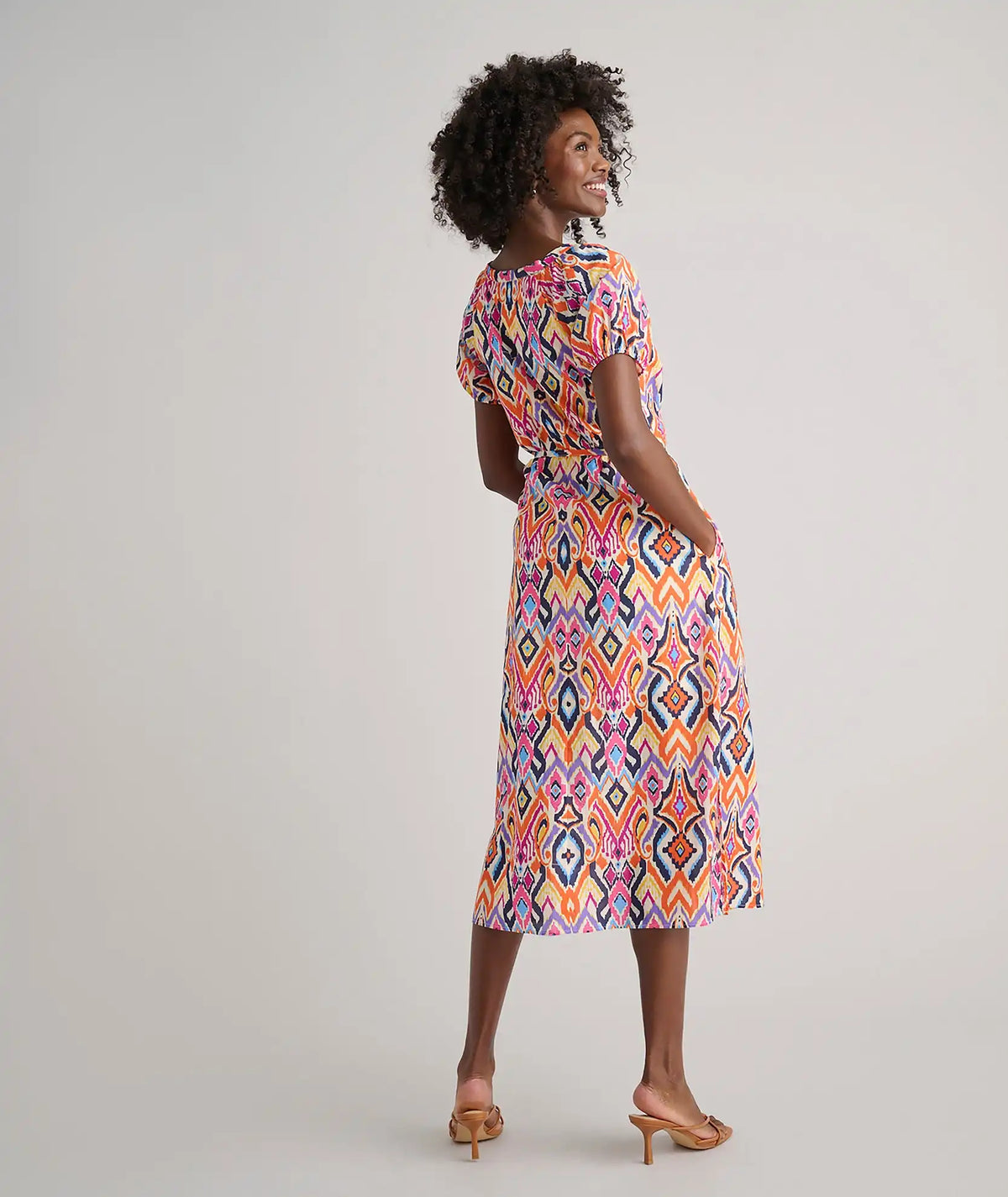 Cotton Marguerite Midi Dress