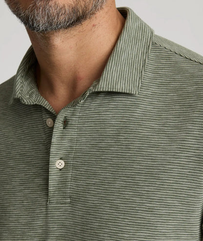 Jersey Slub Long-Sleeve Polo - FINAL SALE