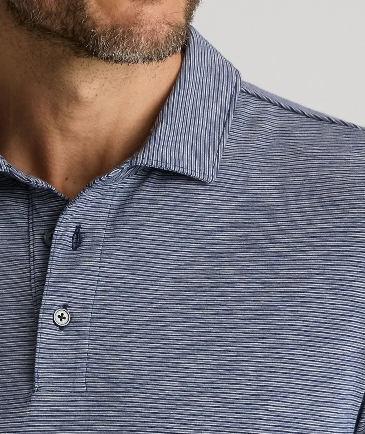 Jersey Slub Long-Sleeve Polo - FINAL SALE