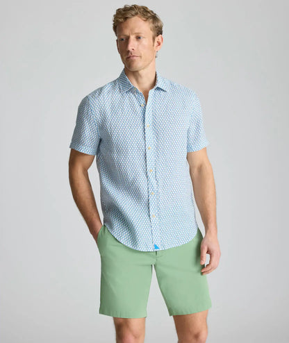 Linen Short-Sleeve Redcroft Shirt - FINAL SALE