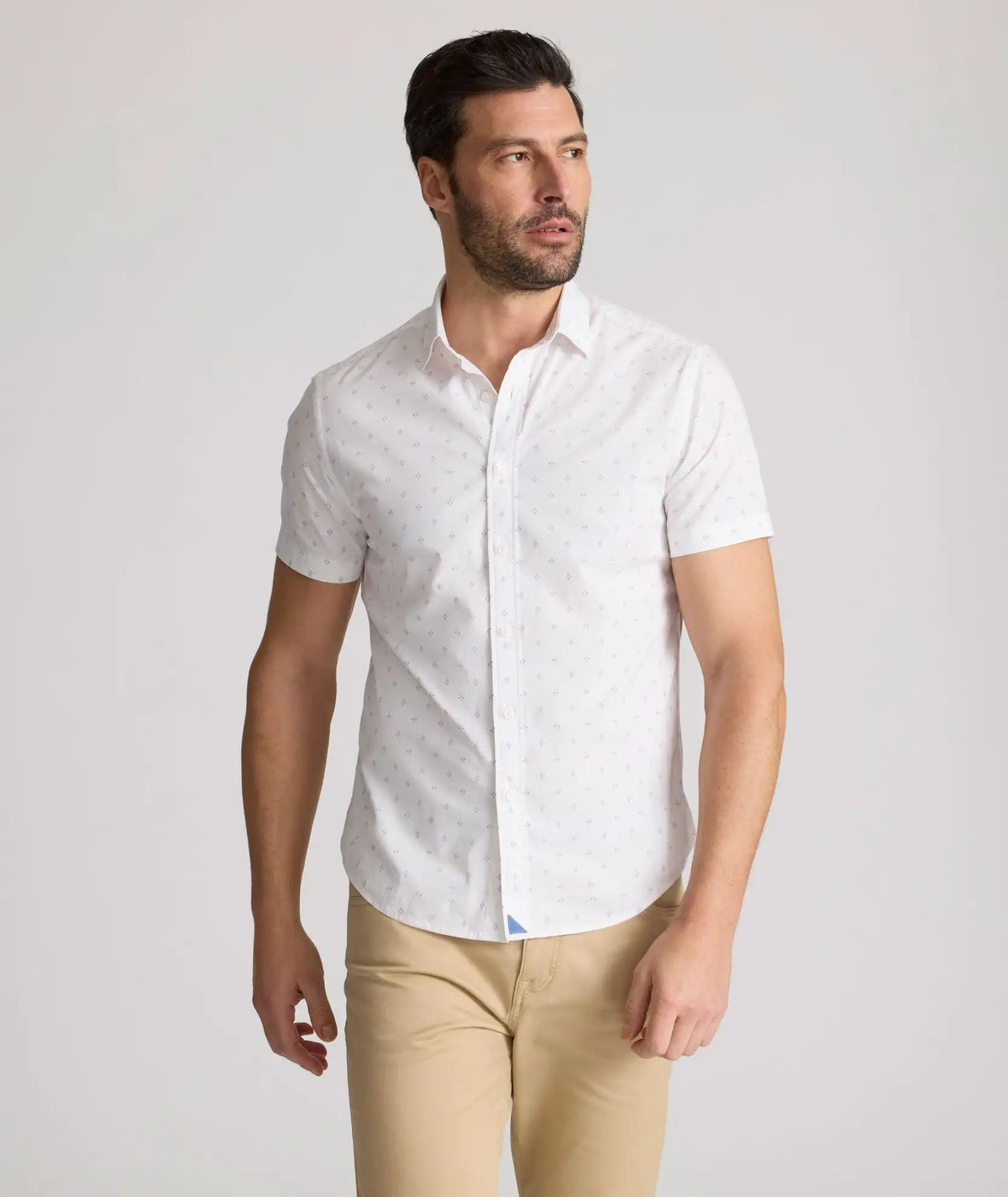 Stretch Cotton Short-Sleeve Rockwell Shirt