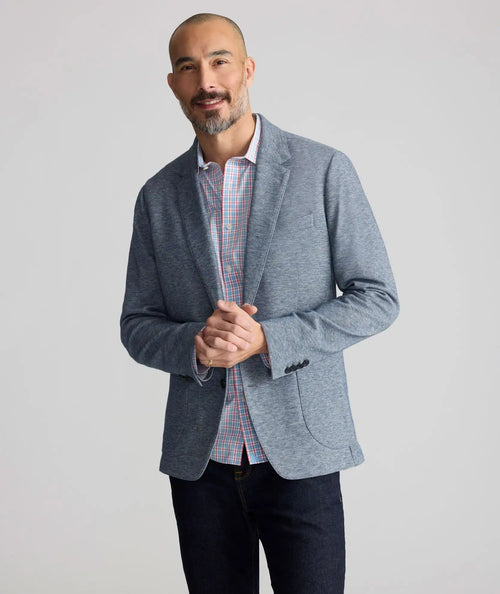 Italian Cotton-Blend Knit San Oro Sport Coat