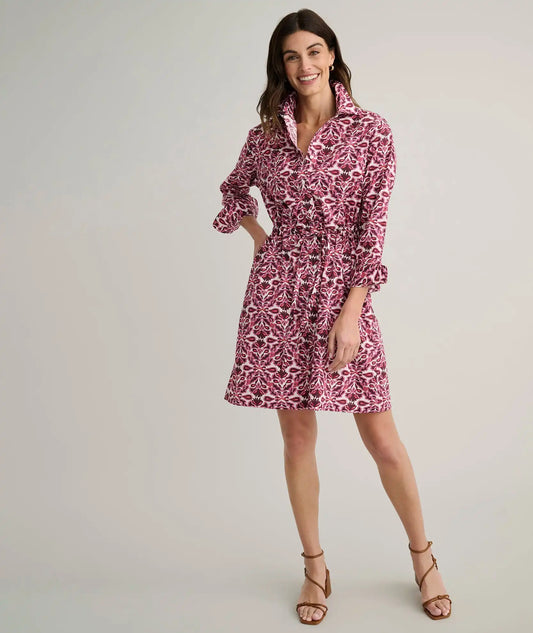 Stretch Cotton Poplin Taylor Shirtdress