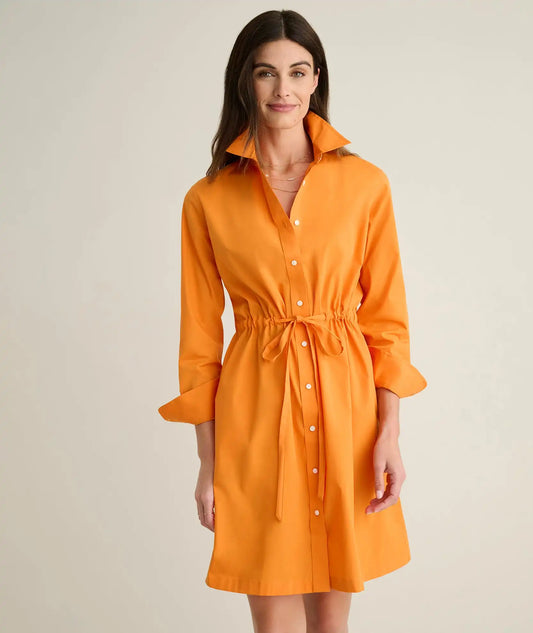 Stretch Cotton Poplin Taylor Shirtdress
