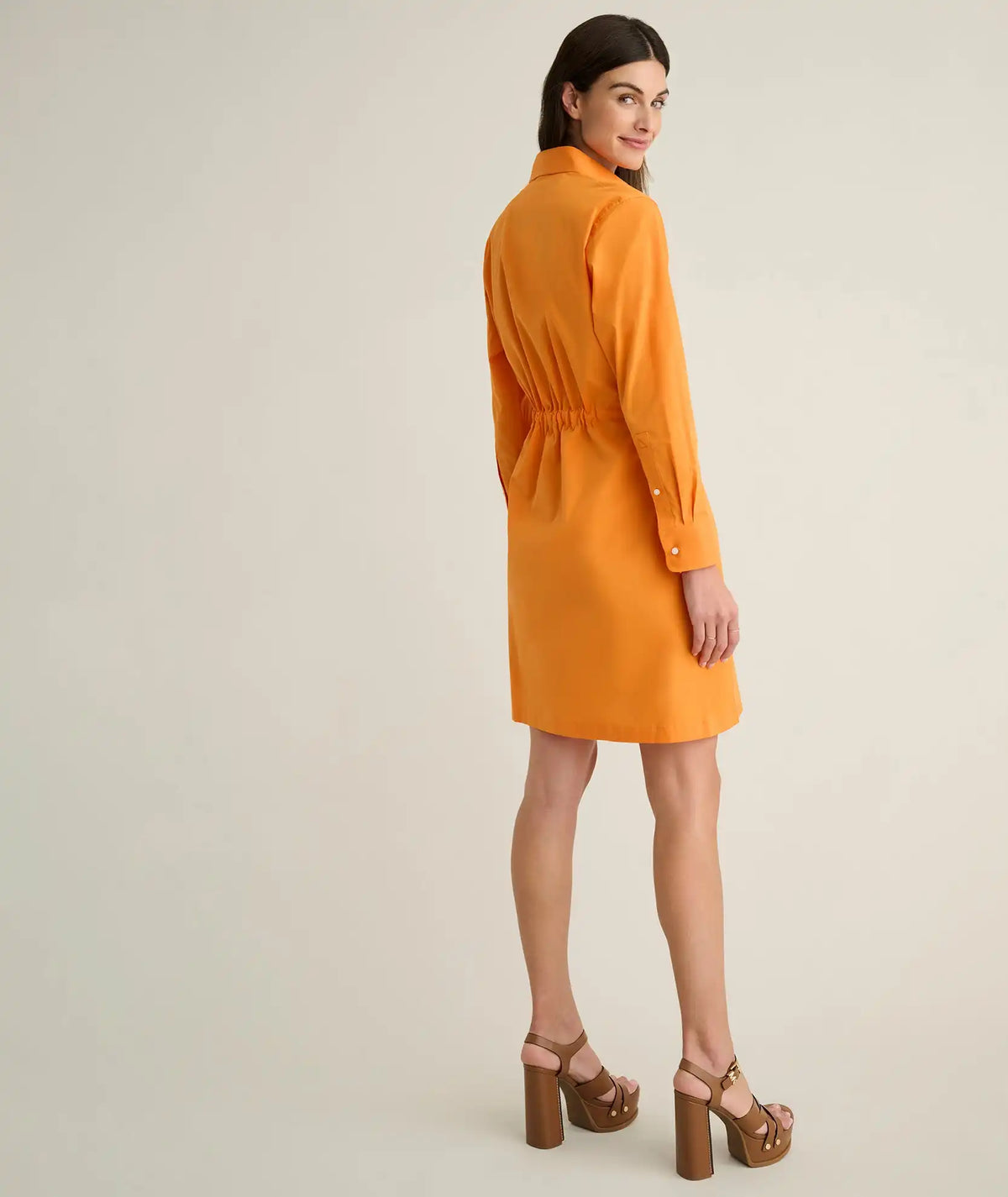 Stretch Cotton Poplin Taylor Shirtdress