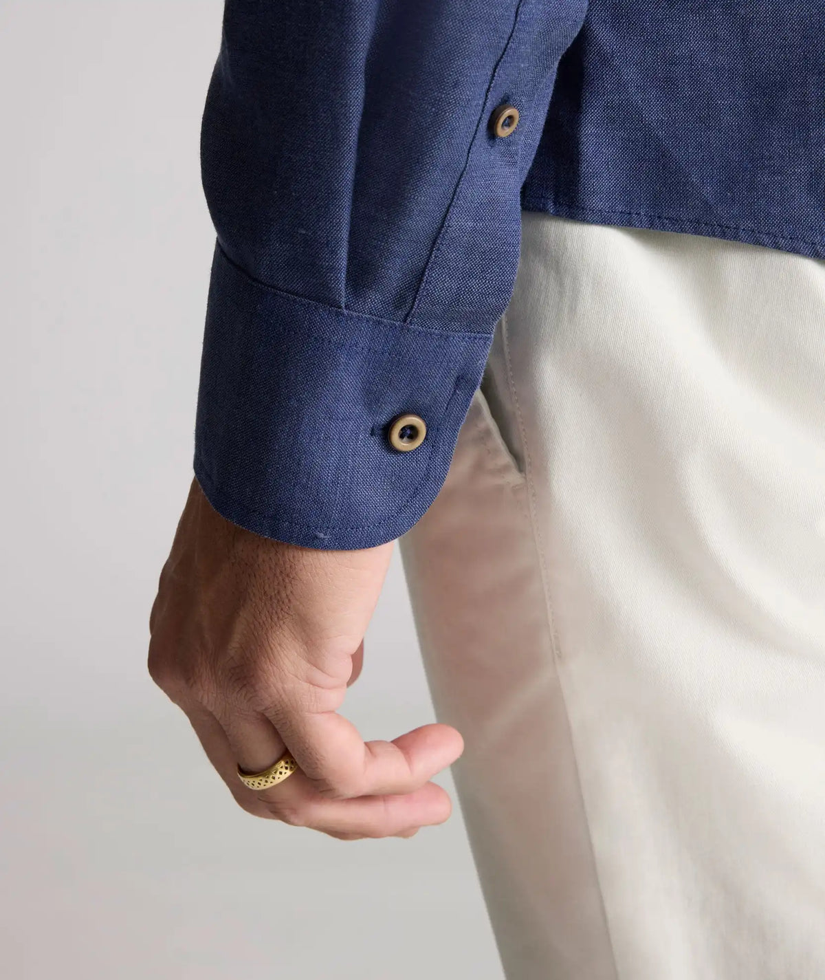 Wrinkle-Resistant Linen Vin Santo Shirt