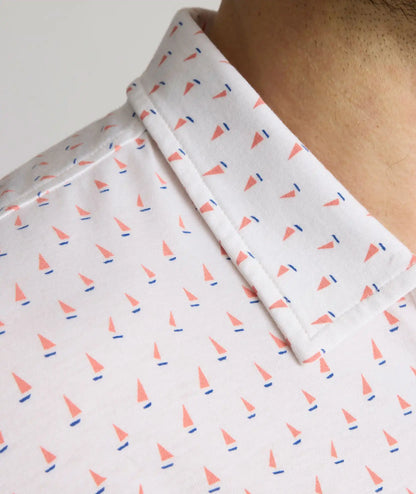 Printed Jersey Performance Polo - FINAL SALE